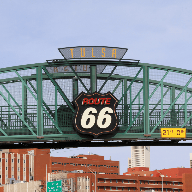 tulsa, OK Historic Route 66 in Tulsa, near commercial and public spaces AMC services.